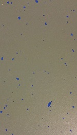 Aanbieding epoxy coating vloer met chip blauw